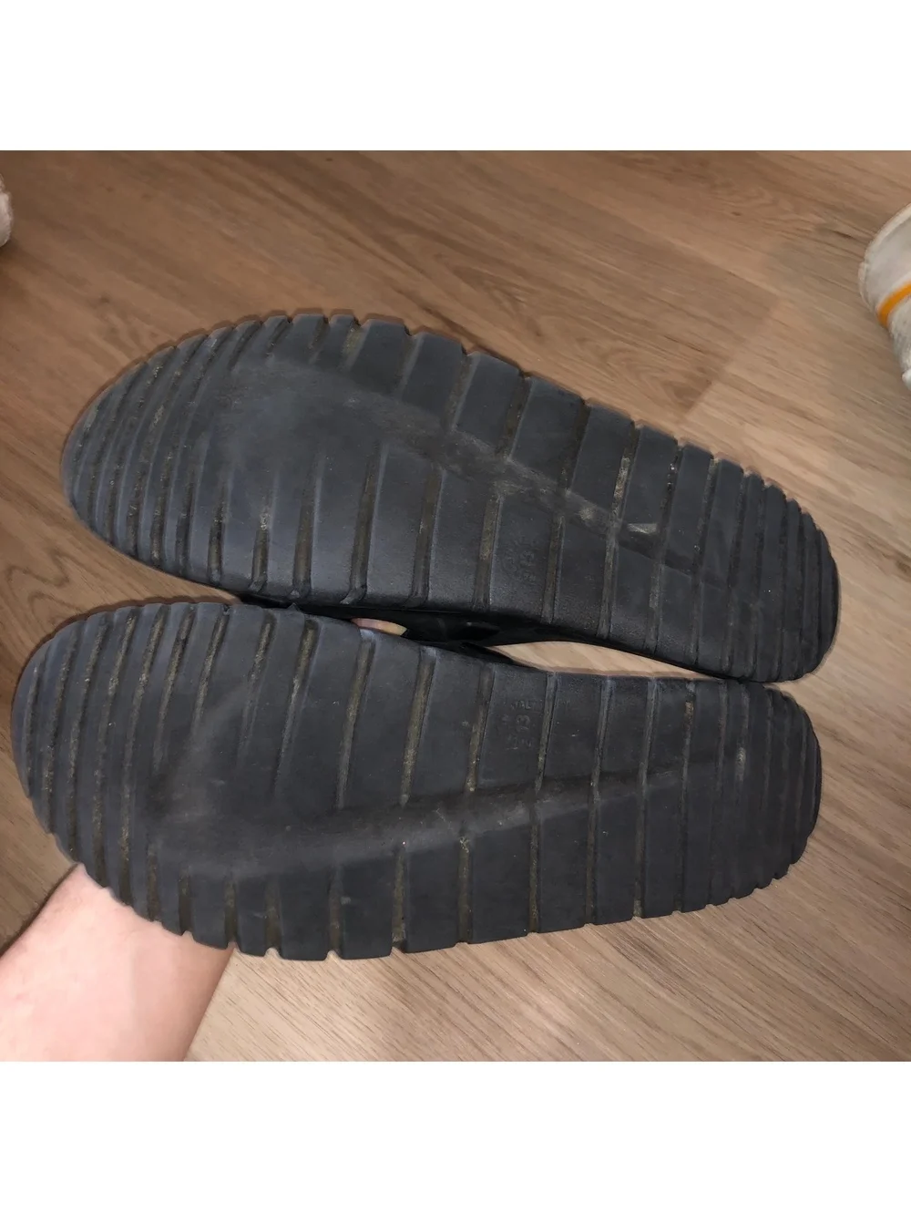 VINTAGE Y2K NIKE BLACK WHITE GETA SANDALS SLIDES MENS SIZE 13